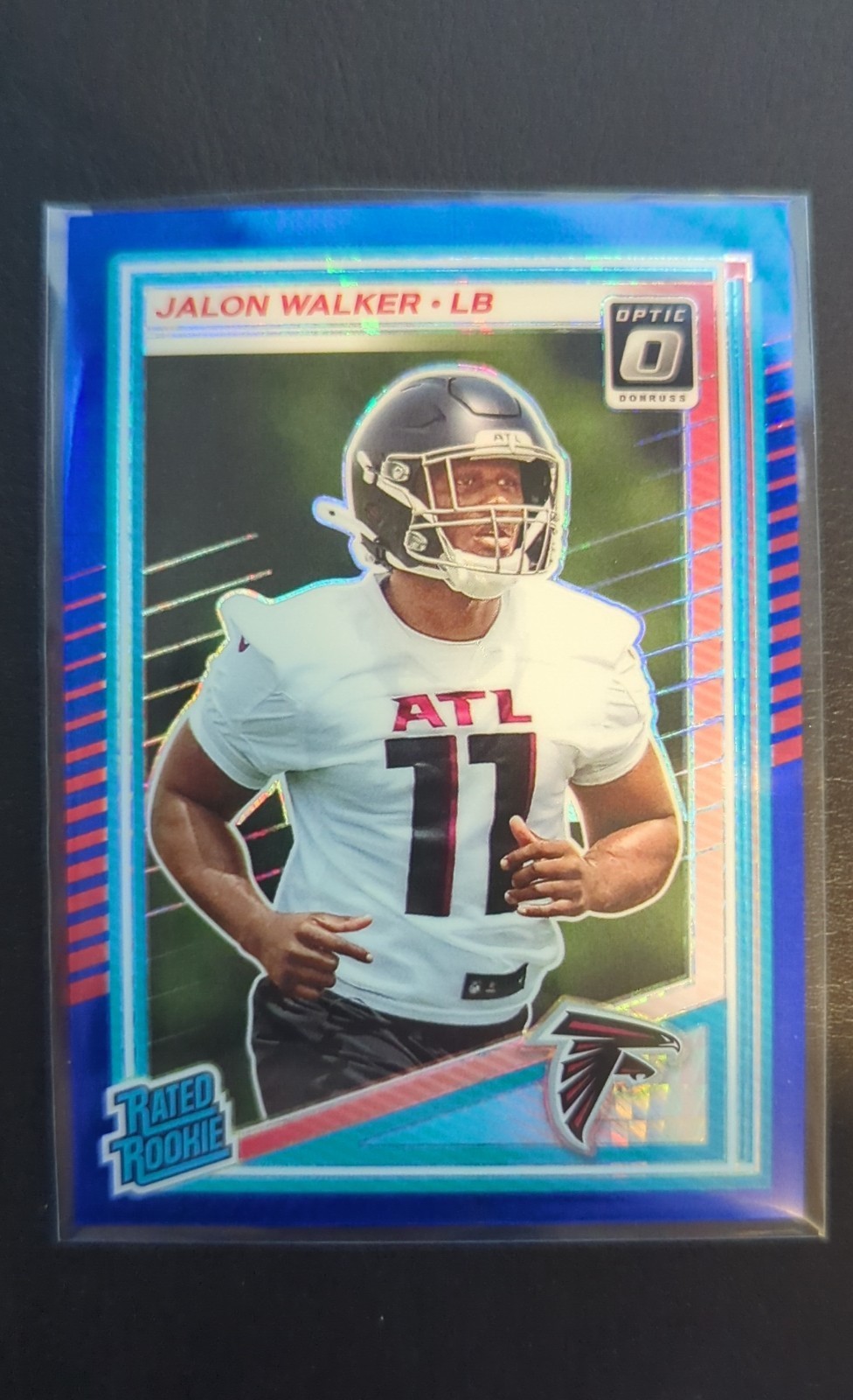 2025 Panini Optic - Rated Rookie Jalon Walker #290 Blue Hyper Prizm (RC)
