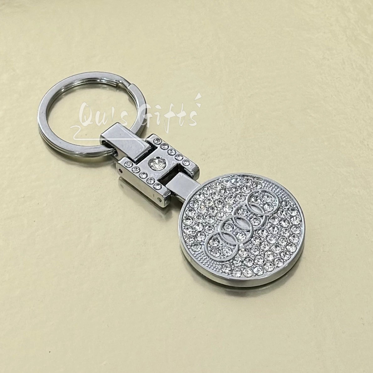 Audi Double-Sided Crystal Keychain US Seller Free Shipping