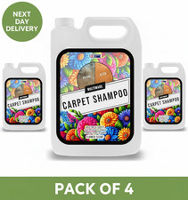 4x CARPET SHAMPOO CLEANER CLEANING DETERGENT 5L ODOUR PET DEODORISER VAX FLORAL 2.00 per litre