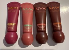NYX Smushy Matte Lip Balm 0.27 fl oz ea Lot of 4.  4 Shades See Description