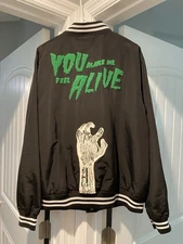 Universal Studios Halloween Horror Nights Frankenstein Satin Jacket  XL Rare