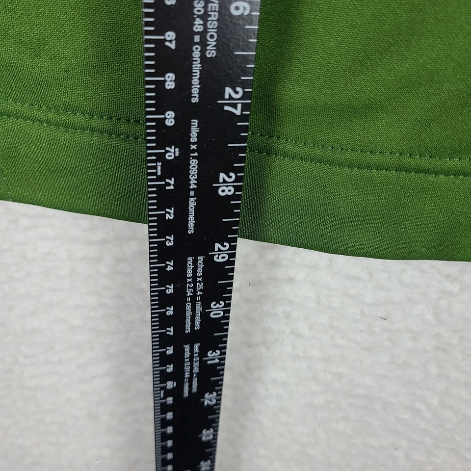 Callaway 毛衣男式中号绿色纯色四分之一拉链性能科技高尔夫 — 第 4/4 张图片