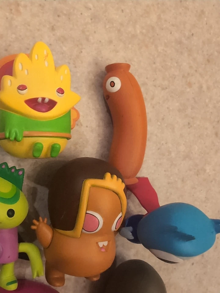 Kidrobot The Heroes of Burgertown Lot Of 7 Figures  John Burgerman, Rare - Image 3 of 4