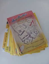 Vintage Aunt Marthas Hot Iron Transfers Needlework Embroidery Textile Lot 23 A