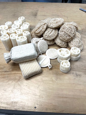 Multi Pack Bulk " 100 Natural Exfoliating Loofah Bath Sponge Scrubber