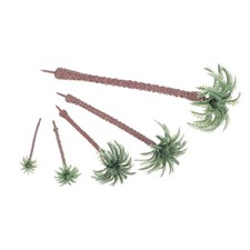 25 Pcs Artificial Palm Tree Figurine Mini Trees for Crafts Model