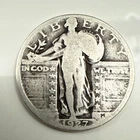 1927 STANDING LIBERTY QUARTER FROM AN OLD COLLECTION
