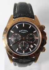 Rotary Chronograph Rose Gold and Black - GS00143/04