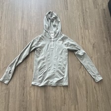 Gymshark Mens Gray Hooded 1/4 Zip Pullover Ho...