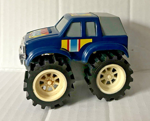 Vintage 1980's Off-Road Monster Truck 4x4 Friction Powered Toy--3.5"--pre-owned