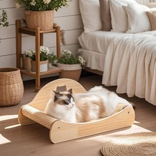 100% Sisal Large Cat Scratcher Bed, Comfy Chaise Lounge for Cats | Rest/Scrat...