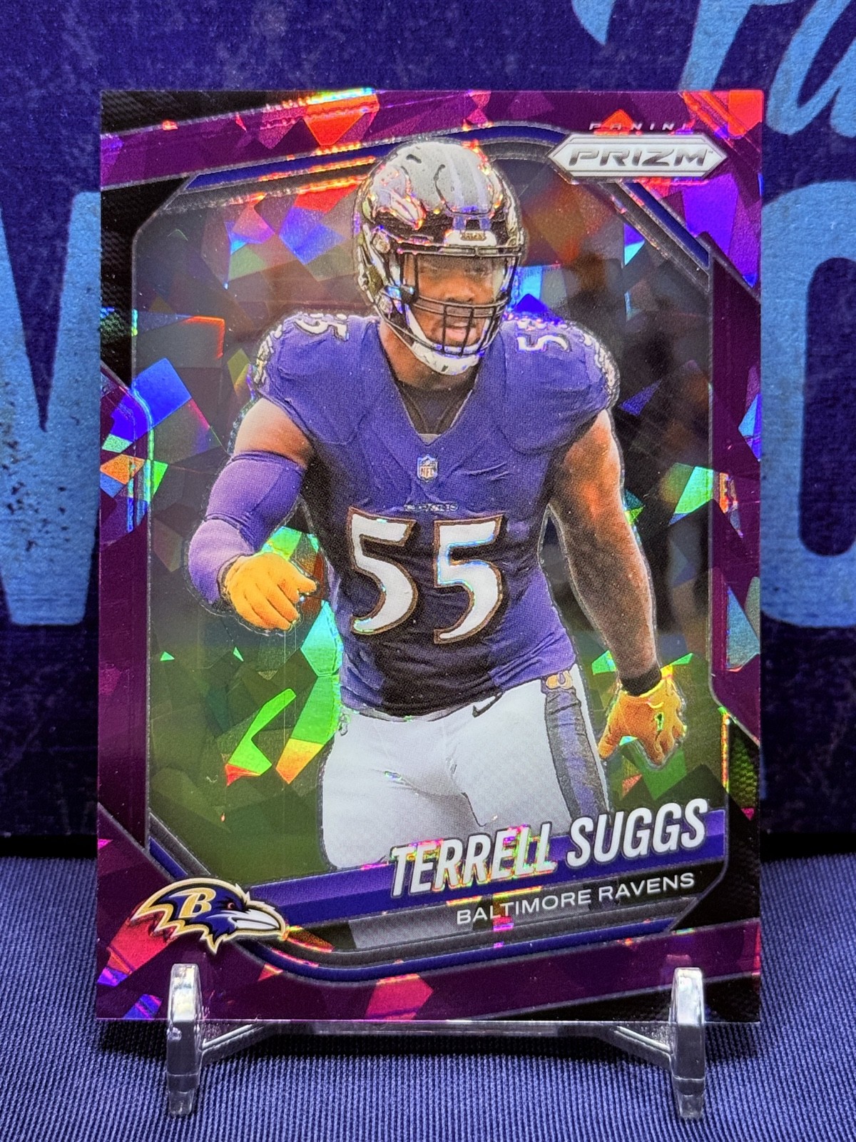 2025 Panini Prizm - Terrell Suggs #93 Purple Ice Prizm /225