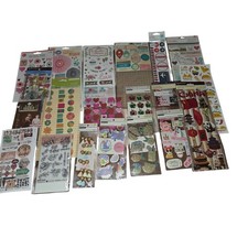 Lot of Scrapbooking Stickers Junk Journaling