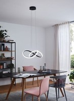 Wofi Indigo Dimmbar Pendelleuchte Pendellampe Schwarz HÄNgeleuchte Led