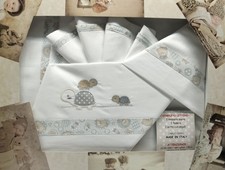 COMPLETO LENZUOLO LETTINO NEONATO BAMBINO (SET 3 PEZZI: SOPRA+SOTTO+FEDERA)