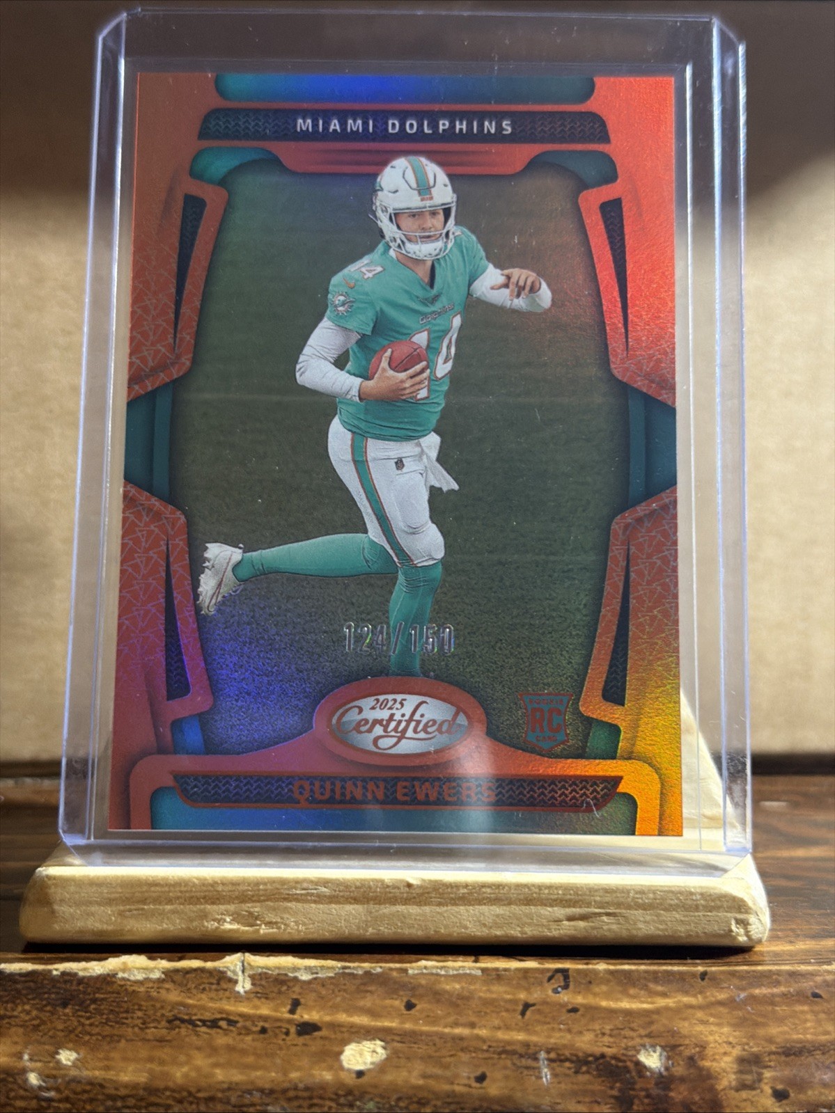 2025 Panini Certified - Rookies Quinn Ewers #111 Mirror Orange /150 (RC)