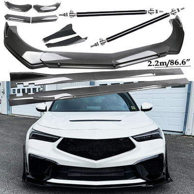 Carbon Fiber Front Bumper Lip Spoiler Side Skirt Body Kits For Acura Integra