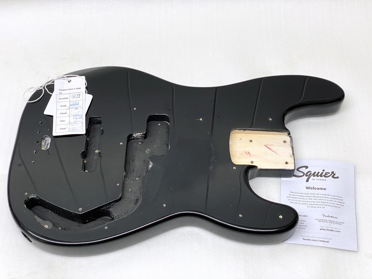 GENUINE!! Fender Squier Affinity PJ BASS BODY Black Precision P