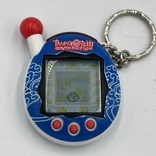 Bandai Tamagotchi Connection V4 blue white clouds waves