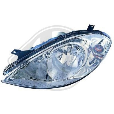 Hauptscheinwerfer Diederichs 1681081 Hd Priority Parts für Mercedes Benz Links
