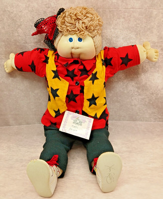 Vintage 1985 Cabbage Patch Kids Tiffi Olivia Doll Xavier Roberts Signed w Tags