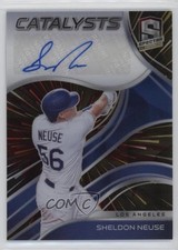 2021 Panini Spectra Catalysts Signatures Hyper Prizm /25 Sheldon Neuse Auto 17hc