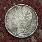UNITED STATES 1889 MOGAN LIBERTY $1 DOLLAR $ ONE DOLLAR SILVER COIN