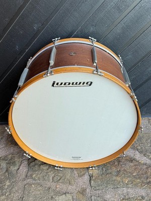 Leedy and Ludwig Concert Symphony Bass Drum 1950-1954 - Mahogany and Maple Nat