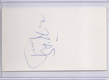 Jerry Stiller Autograph Signed 3x5 Card 1986 30 Rock NBC In Person Seinfeld