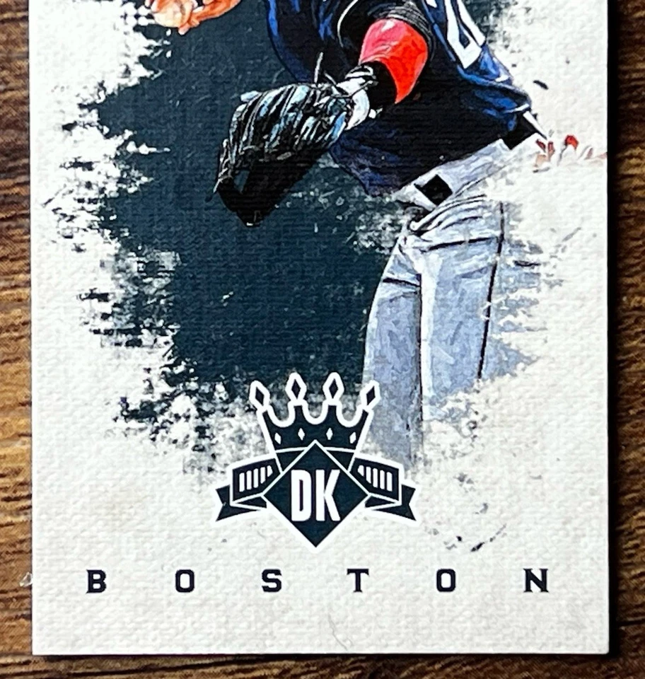 2016 Panini Diamond Kings Mini Black #187 - Yoan Moncada - #d /25 Red Sox Rookie - Image 3 of 4