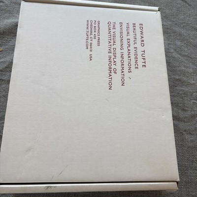 Edward R. Tufte Graphics Press Illustrated Box Set 2nd Ed Data Visualization