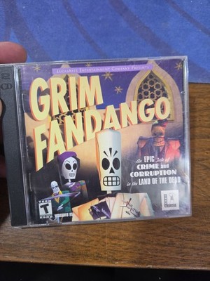 Grim Fandango PC Video Game CD-ROM, 2-Disc Set - Teen (13+) LucasArts Mint Cond.