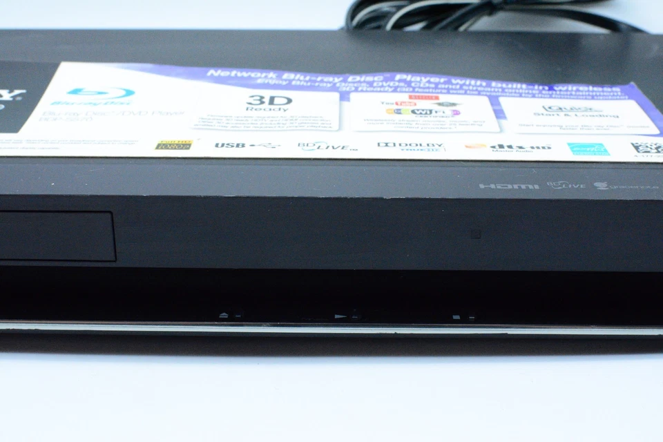 Sony Make Believe Blu-ray DVD Disc Player BDP-S570 3d Ready. Tested & Working - Image 3 of 4