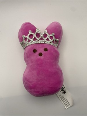PEEPS Candy Pink 6  Queen Crown Easter Bunny Rabbit Plush 2022