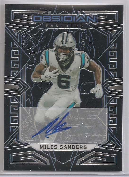 2023 Panini Obsidian Signatures Miles Sanders #15 Auto