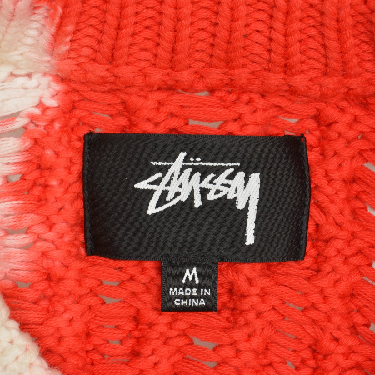 Stussy Tie Dye Cotton Long Sleeve Fisherman Sweater M Mens Used | eBay