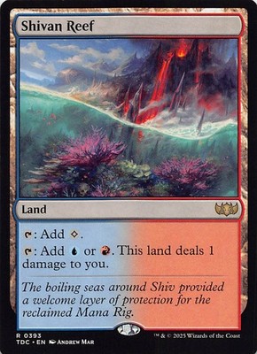 Shivan Reef TDC Normal English NM - MTG