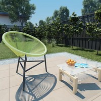 Gartenstuhl Acapulco Poly Rattan GrüN Wetterfest Outdoor Balkon Terrasse