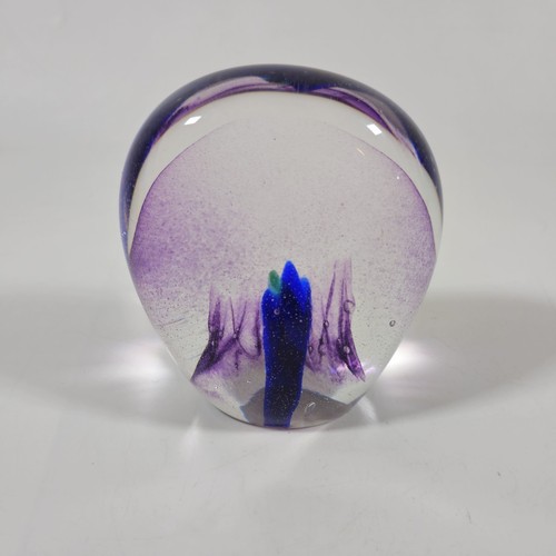 Vintage Art Glass Paperweight Signed 1995 