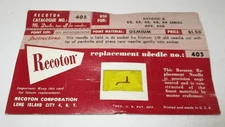 Recoton 405 Osmium Needle for Astatic Players See Photo for List