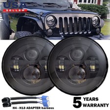 Dot 7 Round Led Headlights High Low Beam For Jeep Wrangler Jk Tj Lj Cj Hummer