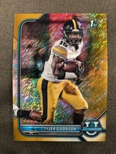 TYLER GOODSON Iowa 2022 Bowman University Chrome GOLD SHIMMER REFRACTOR # 18/50
