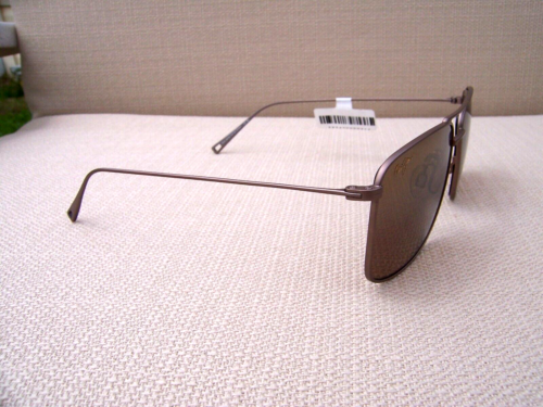 *NWT* MAUI JIM AEKO Satin Sepia & HCL Bronze Polarized Sunglasses ~~ H886-01 - Picture 9 of 11