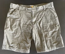 Carhartt Men's Shorts Brown/Green Color-Relaxed Size 40 X 9-EUC