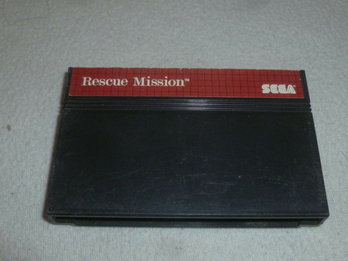 SEGA MASTER SYSTEM GAME RESCUE MISSION MEGA CARTRIDGE ONLY