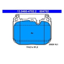 ATE 13.0460-4702.2 Bremsbeläge Bremsklötze Vorne für BMW F40 MINI