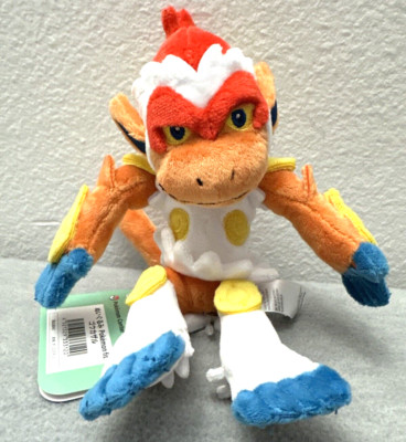 Pokemon Center Original Sitting Cuties Plush - Infernape 7½In Fire Ape Go Sinnoh