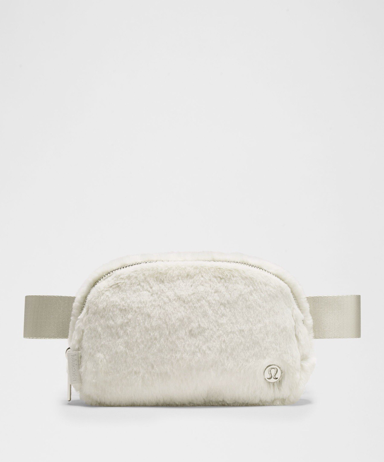 Lulemon Everywhere Belt Bag 1L Plush Fleece Bone Silver New With Tags