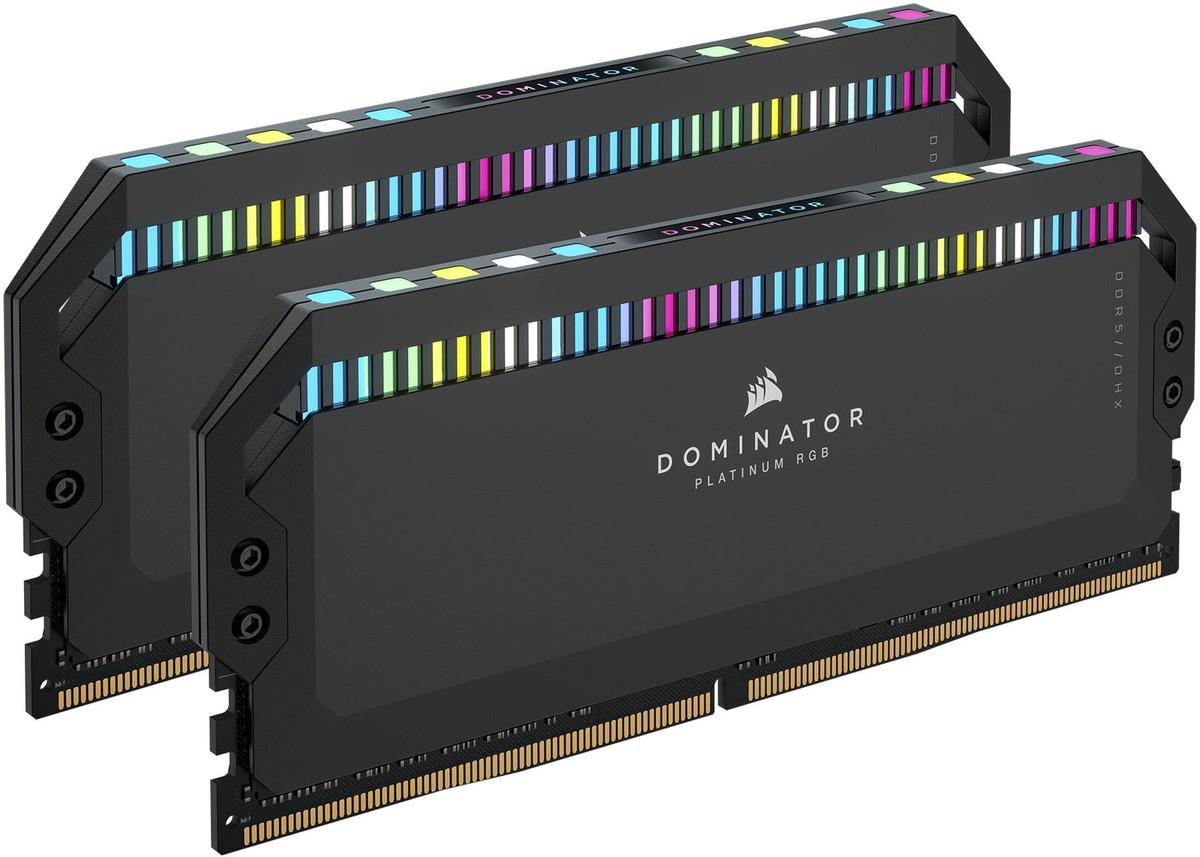 メモリー DDR5-5600MHz DOMINATOR PLATINUM RGB 32GB NEW CORSAIR Dominator Platinum RGB RAM 32GB DDR5 5600 MHz C36 - In
