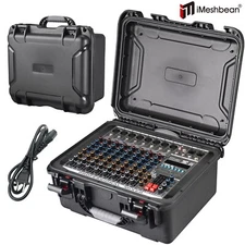 Pro 8 Channel Mixer w/Power Amplifier 700W w/Bluetooth Sound Package Powertable